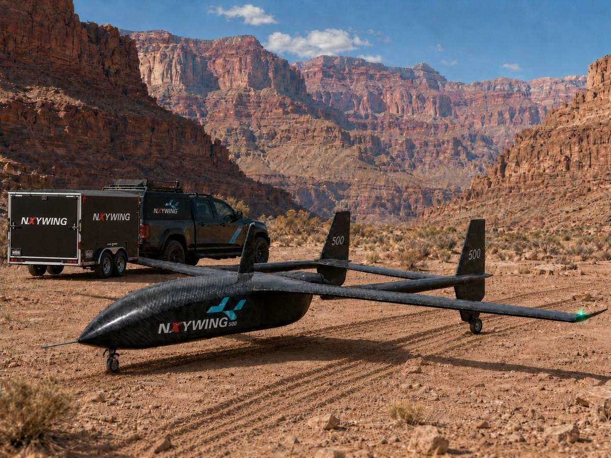 NXYWING 500 with field deployment trailer